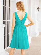 Numbersea Homecoming Dresses Knee Length Skirt V Back 28062 by numbersea