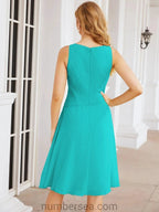 Sunnderly Mother of The Bride Dresses Prom Dress Casual Pleated Dress SY28065 by numbersea