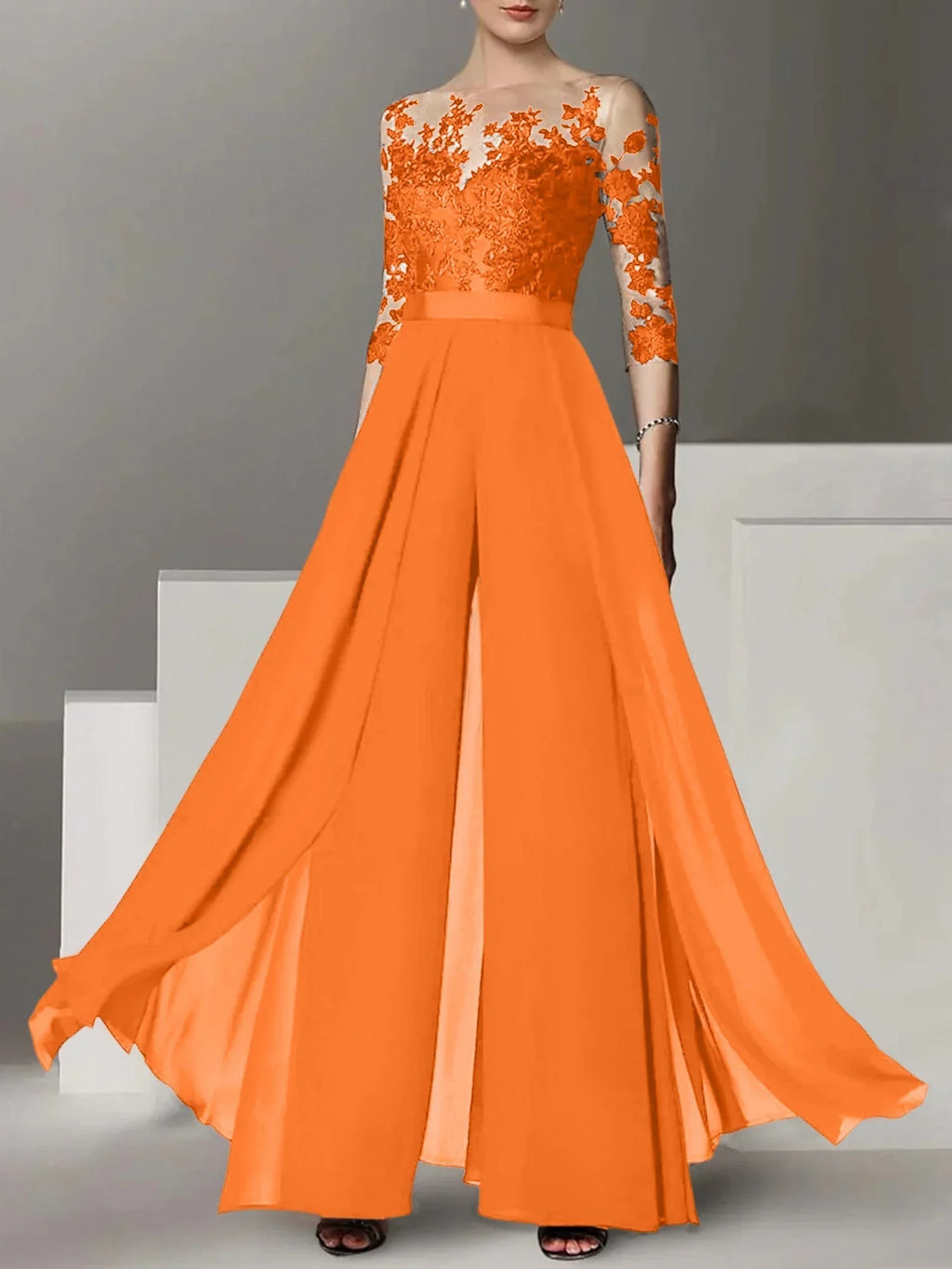 Vestidos de madre de la novia de corte A/princesa con apliques 