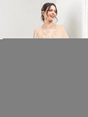 A-Line/Princess Scoop Knee-Length Mother of the Bride Dresses