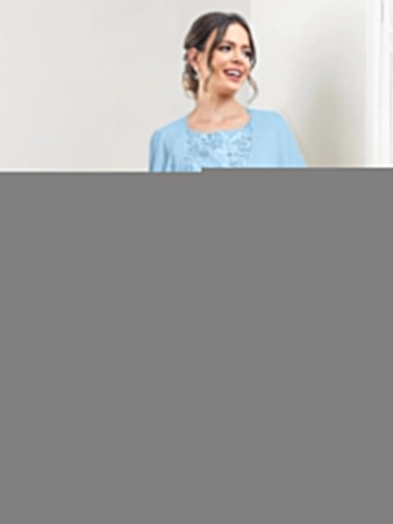 A-Line/Princess Scoop Knee-Length Mother of the Bride Dresses