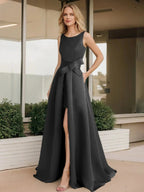 A-Line/Princess Scoop Mother of the Bride Dresses by Dreamylily