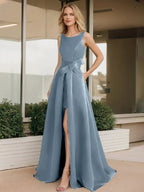 A-Line/Princess Scoop Mother of the Bride Dresses by Dreamylily