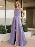 A-Line/Princess Scoop Mother of the Bride Dresses by Dreamylily