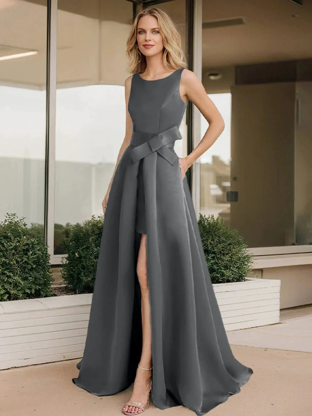 A-Line/Princess Scoop Mother of the Bride Dresses by Dreamylily