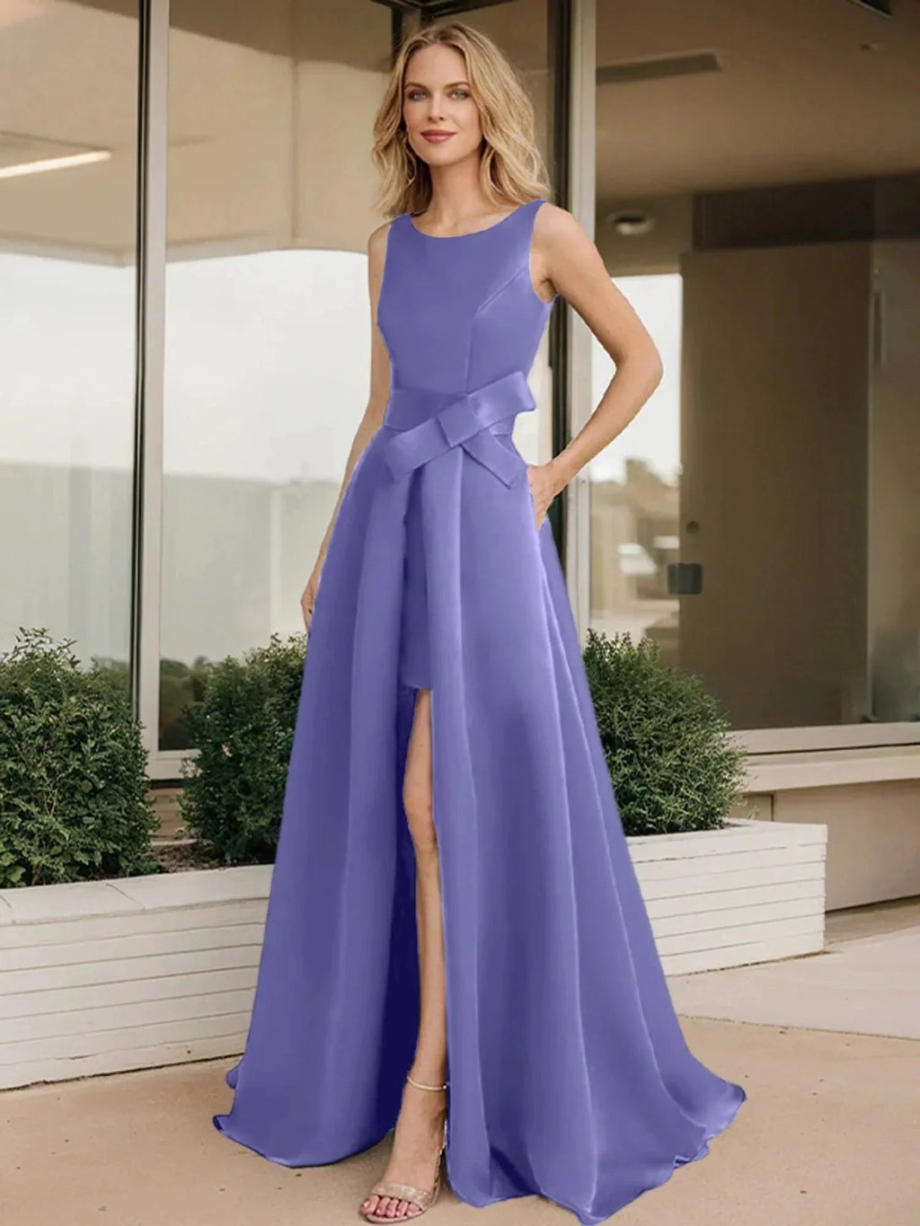 A-Line/Princess Scoop Mother of the Bride Dresses by Dreamylily