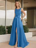 A-Line/Princess Scoop Mother of the Bride Dresses by Dreamylily