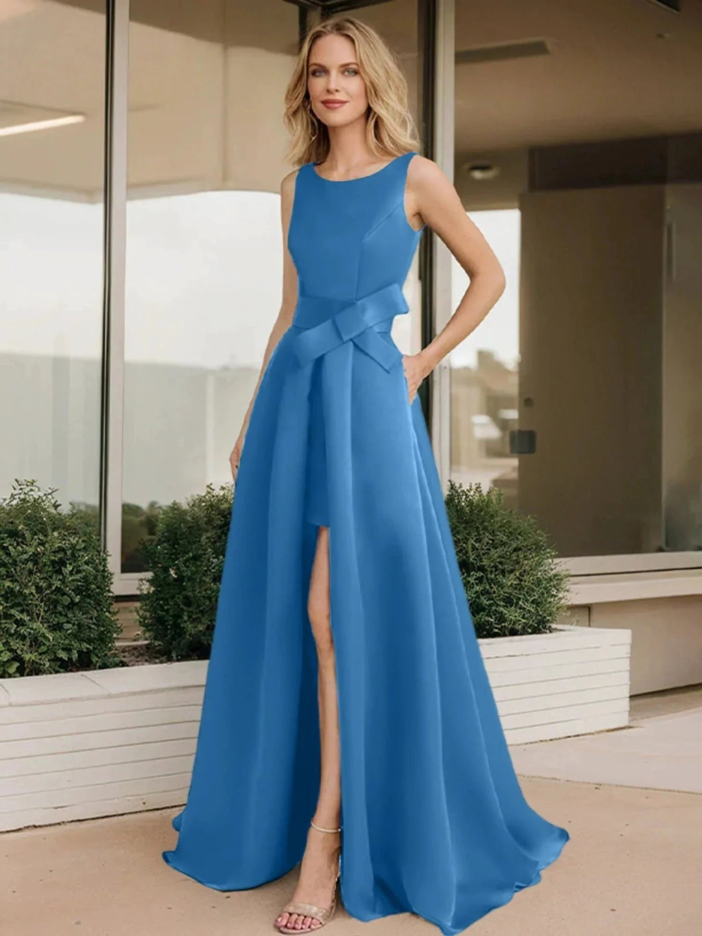 A-Line/Princess Scoop Mother of the Bride Dresses by Dreamylily