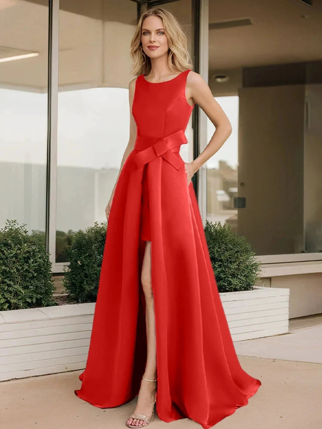 A-Line/Princess Scoop Mother of the Bride Dresses by Dreamylily