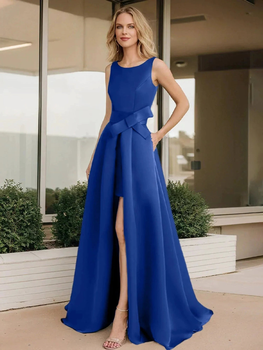 A-Line/Princess Scoop Mother of the Bride Dresses by Dreamylily