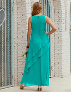 Chiffon Long Plus Size Mother of Bride Dresses Formal Bridesmaid Prom Gown SY28019