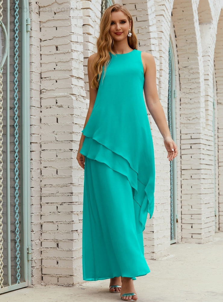 Chiffon Long Plus Size Mother of Bride Dresses Formal Bridesmaid Prom Gown SY28019