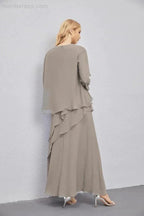 Mother of Bride Dresses with Open Front Lightweight Cardigan Formal Prom Gown 28081 by numbersea
