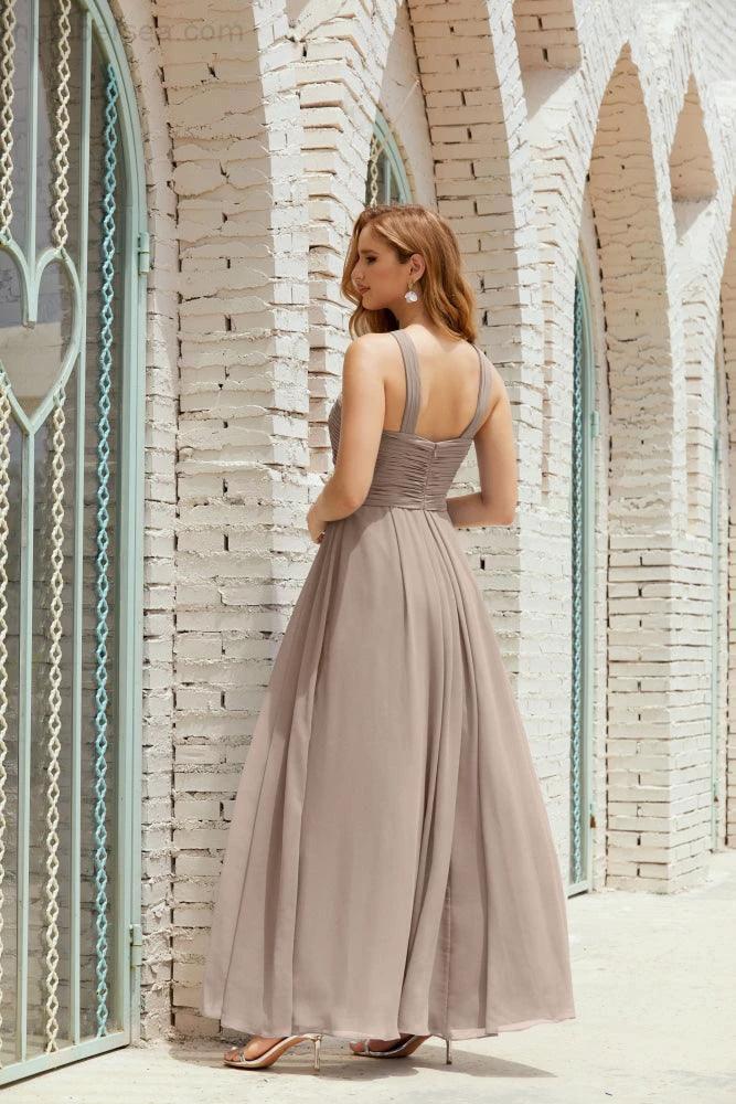 Halter Bridesmaid Dresses Formal Cocktail Prom Gown 28015 by numbersea