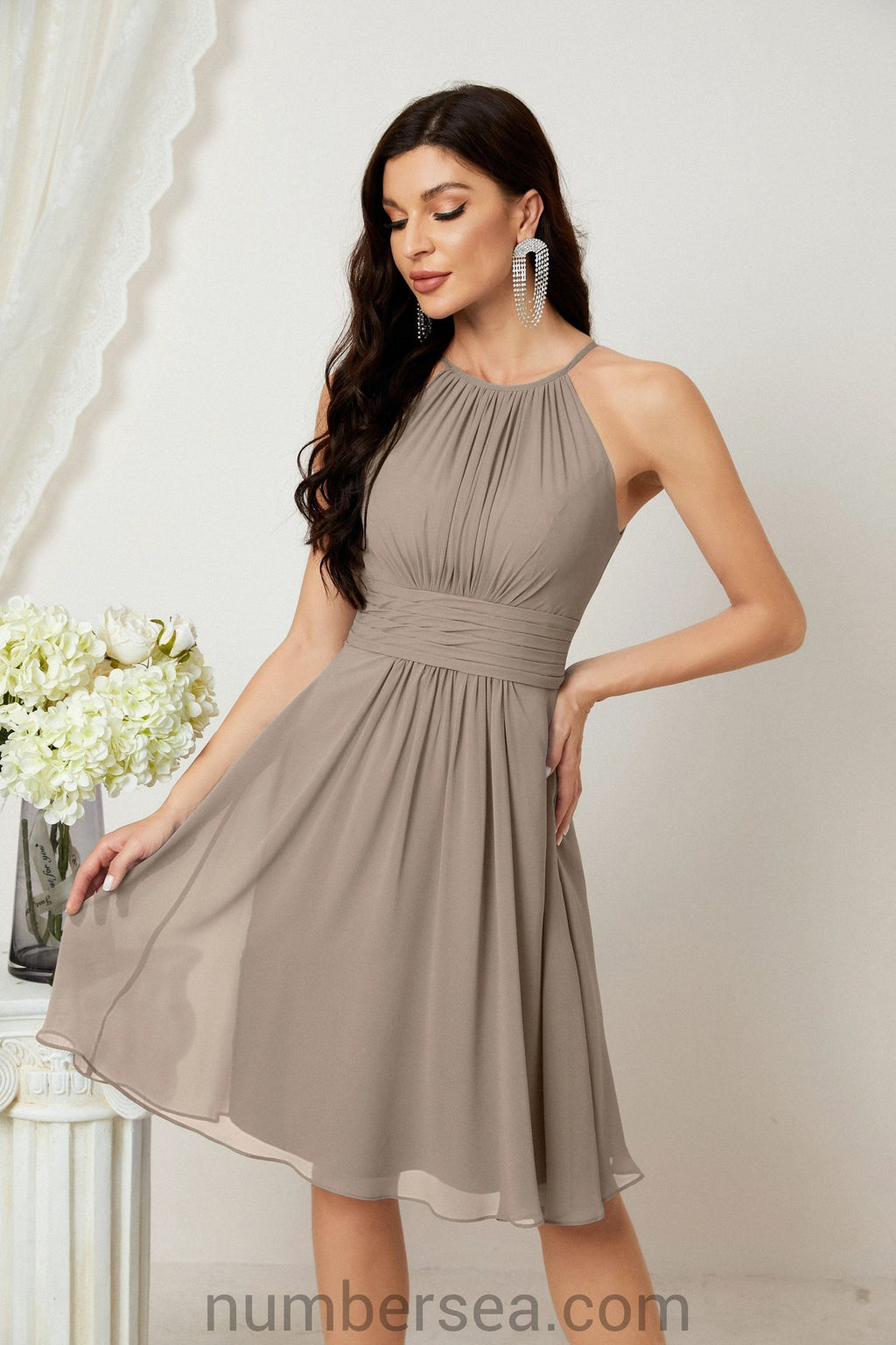 Halter Homecoming Dresses Formal Evening Party Cocktail Dress 28011 by numbersea