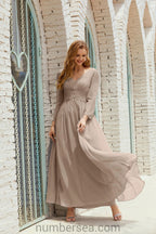 Numbersea Bridesmaid Dress Chiffon Formal Party Dress Evening Dress 28016 by numbersea