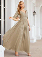 Numbersea Bridesmaid Dresses for Women Wedding Long Party Prom Dress 28068 by numbersea