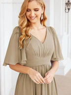Numbersea Bridesmaid Dresses for Women Wedding Long Party Prom Dress 28068 by numbersea