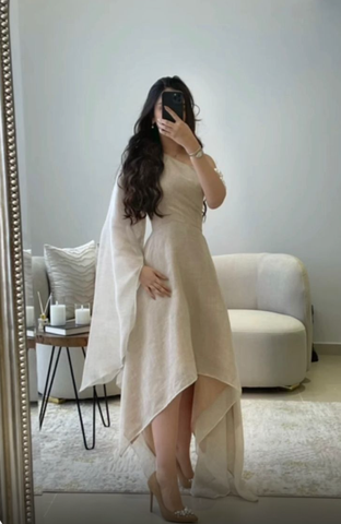 Vestido de fiesta largo irregular de un solo hombro, vestido formal de noche para graduación Y7590