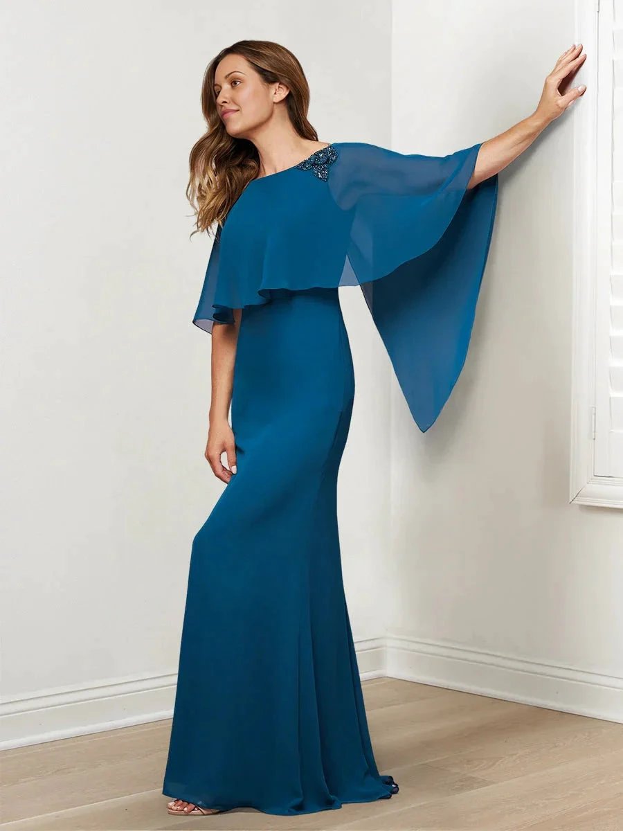 Sheath/Column Mother of the Bride Dresses with Beading by Dreamylily