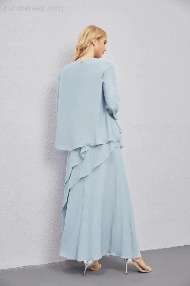 Mother of Bride Dresses with Open Front Lightweight Cardigan Formal Prom Gown 28081 by numbersea