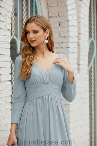 Numbersea Bridesmaid Dress Chiffon Formal Party Dress Evening Dress 28016