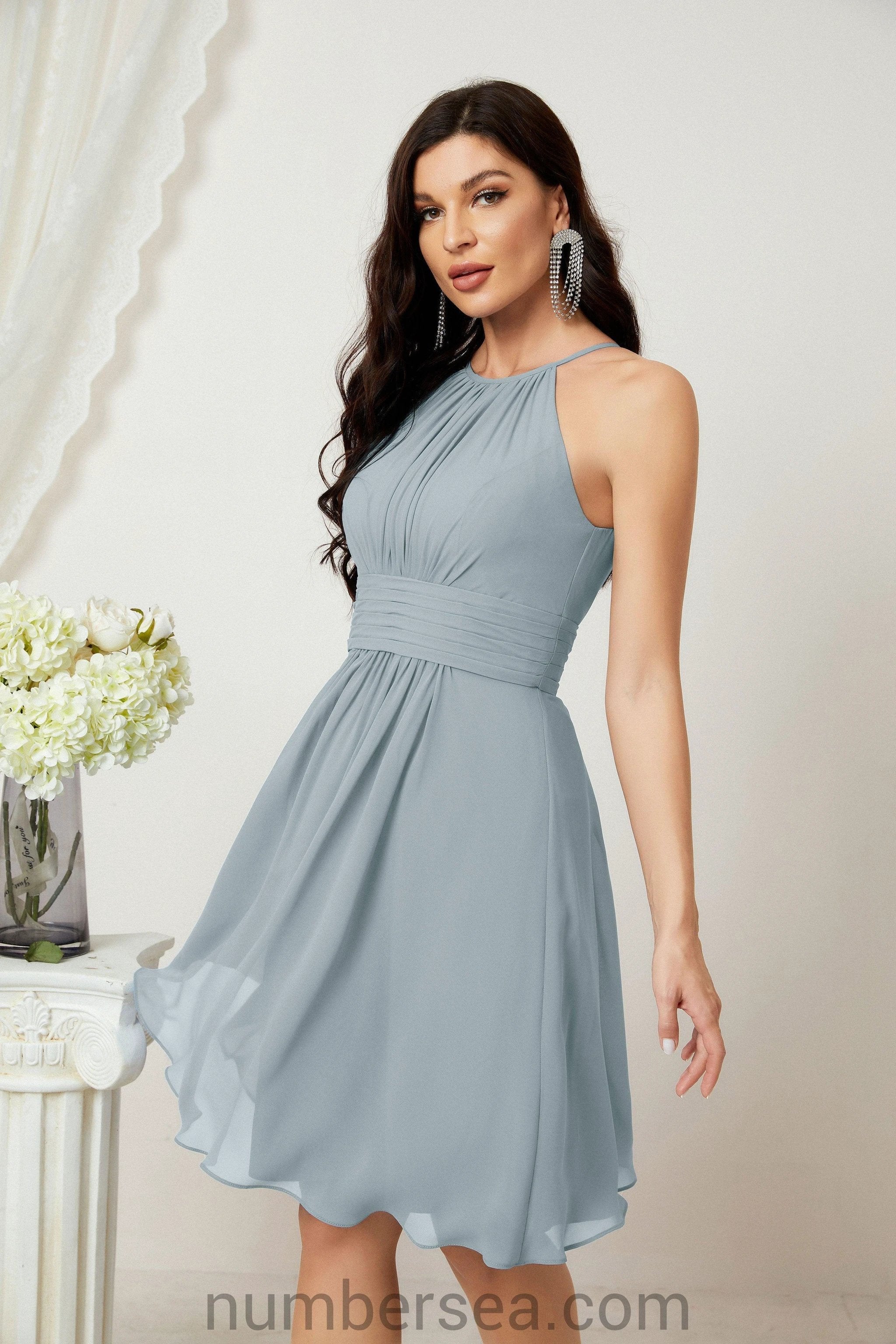 Halter Homecoming Dresses Formal Evening Party Cocktail Dress 28011 by numbersea