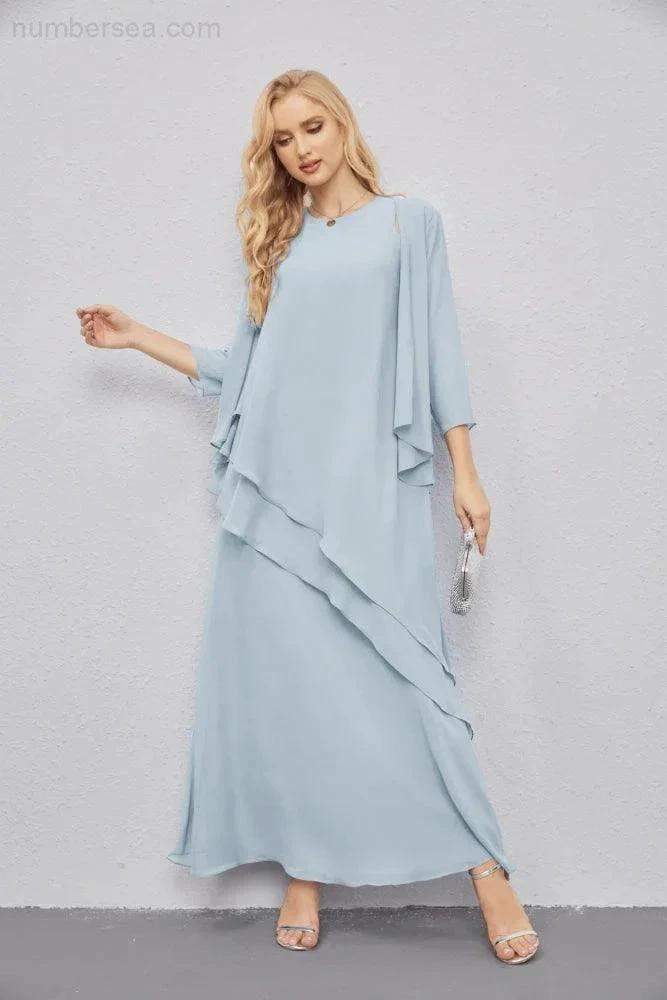 Mother of Bride Dresses with Open Front Lightweight Cardigan Formal Prom Gown 28081 by numbersea