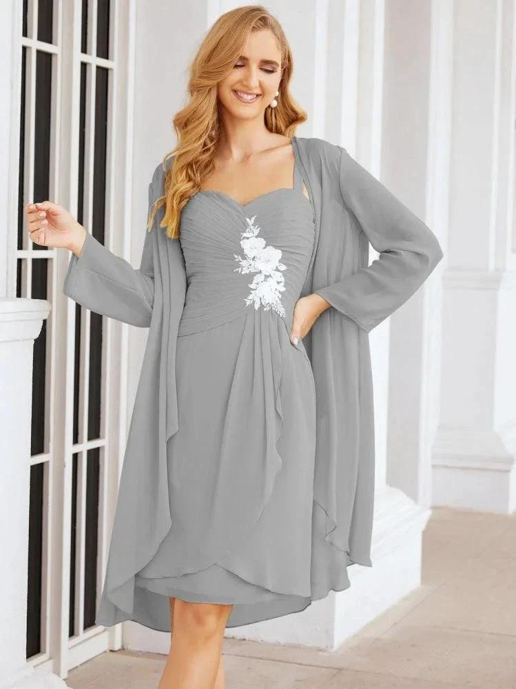 Sunnderly Mother of The Bride Groom Dresses Lace Appliques for Wedding Guest SY28066 by numbersea