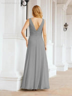Numbersea Bridesmaid Dresses for Wedding Ruffles Long Formal Prom Gowns 28039 by numbersea