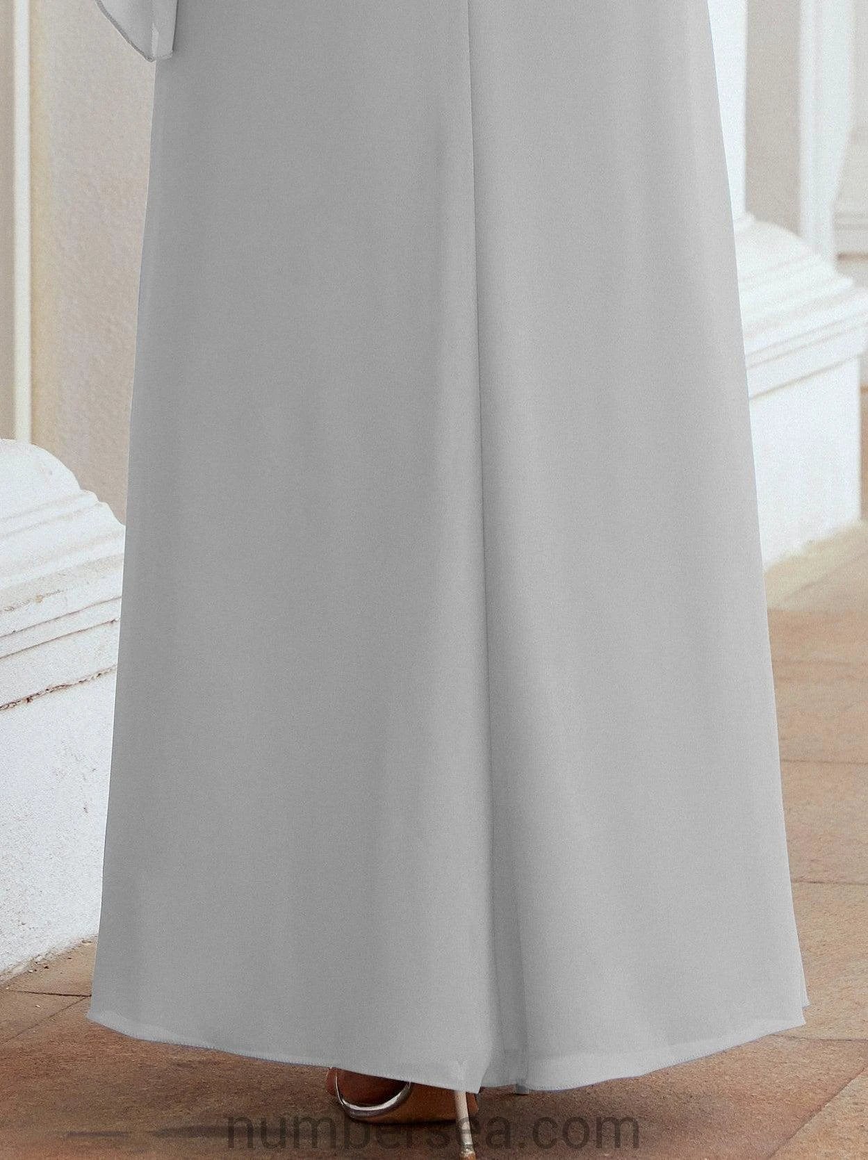 Sunnderly Formal Party Gown Dress Long Mother of The Bride Dresses with Ruffle Cape SY28026 by numbersea