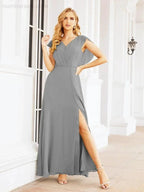 Sunnderly Bridesmaid Dresses Cape Formal Prom Dress Open Back Gowns for Mother of The Bride SY28058 by numbersea
