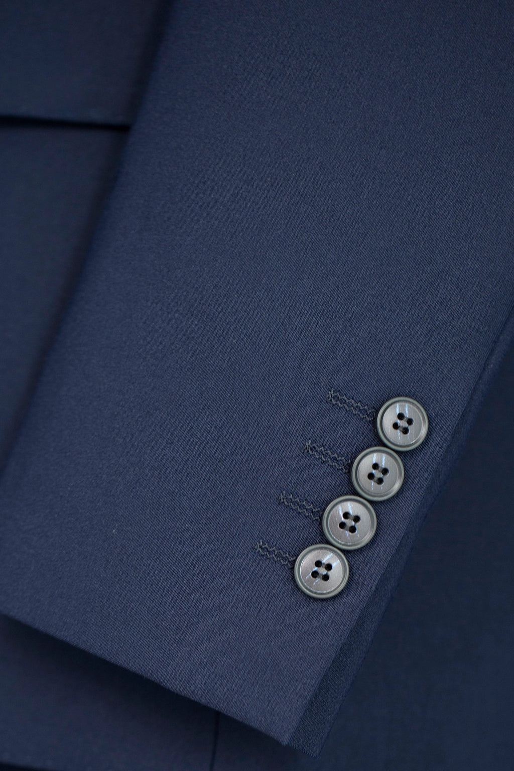 Navy Blue Wool 3-Piece Wedding Suit | Tailored Groom & Groomsmen Attire by 男装