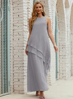 Chiffon Long Plus Size Mother of Bride Dresses Formal Bridesmaid Prom Gown SY28019