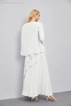 Mother of Bride Dresses with Open Front Lightweight Cardigan Formal Prom Gown 28081 by numbersea