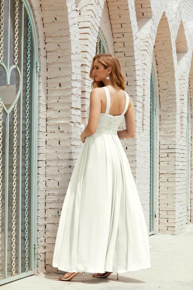 Halter Bridesmaid Dresses Formal Cocktail Prom Gown 28015 by numbersea