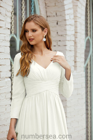 Numbersea Bridesmaid Dress Chiffon Formal Party Dress Evening Dress 28016