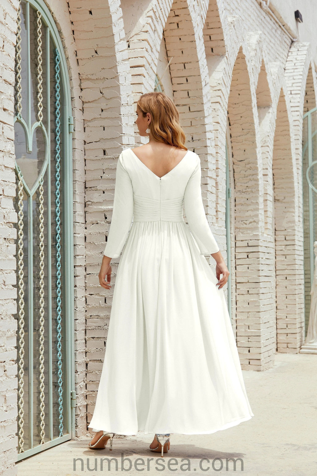 Numbersea Bridesmaid Dress Chiffon Formal Party Dress Evening Dress 28016 by numbersea