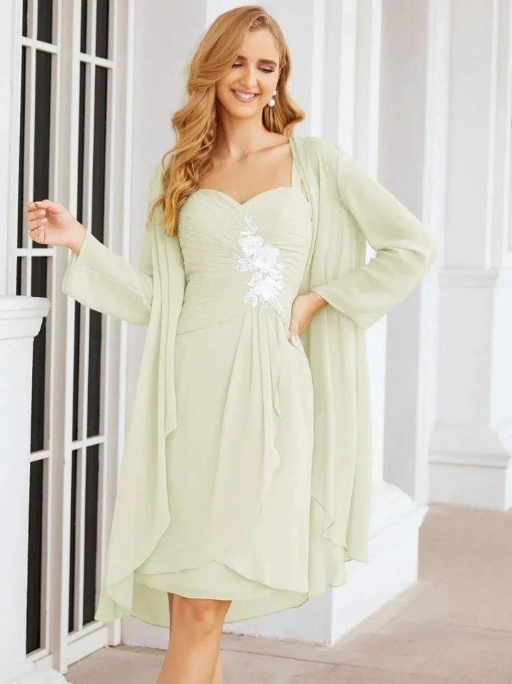 Sunnderly Mother of The Bride Groom Dresses Lace Appliques for Wedding Guest SY28066 by numbersea