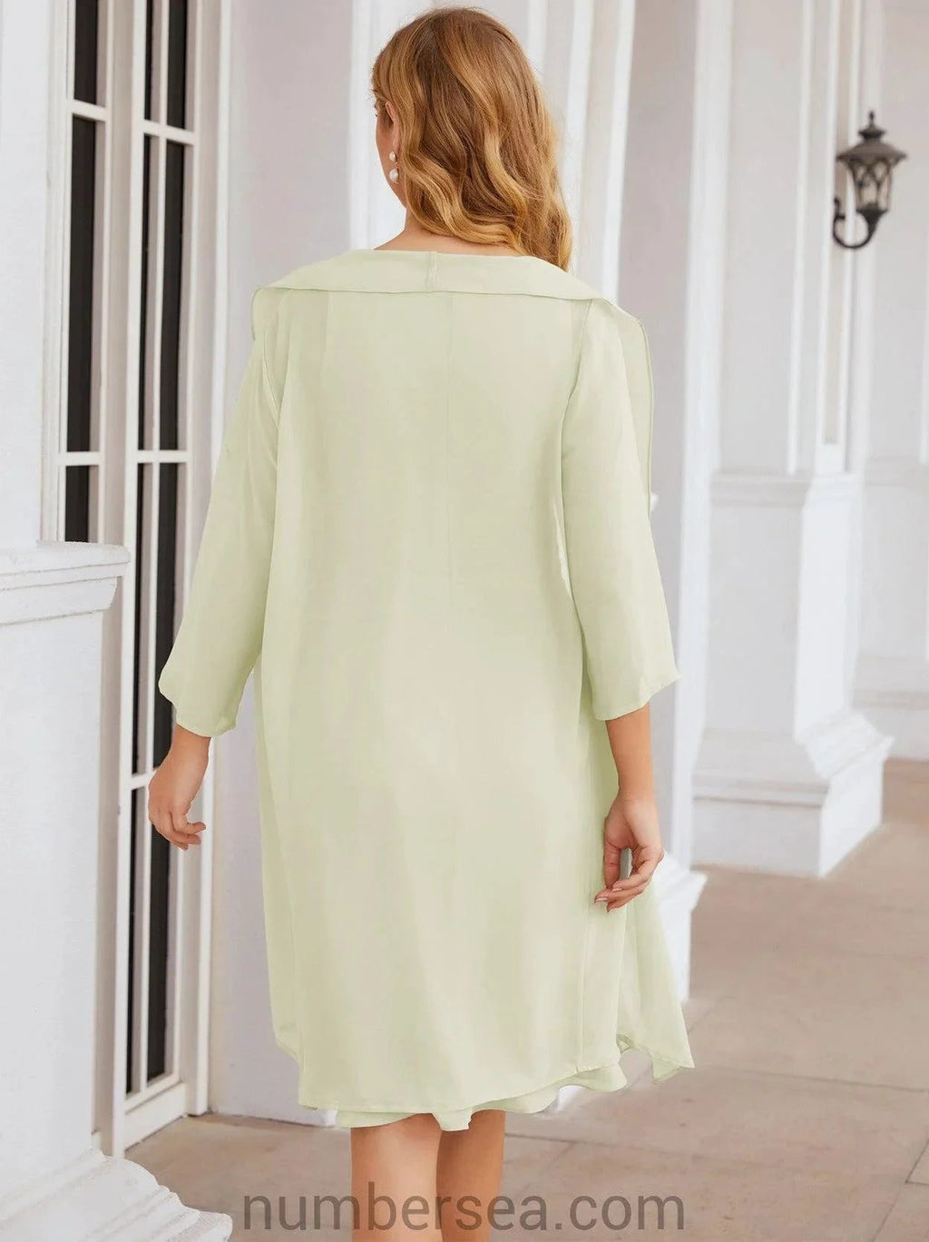 Sunnderly Mother of The Bride Dresses Prom Dress Casual Pleated Dress SY28065 by numbersea