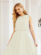 Numbersea Sleeveless Long Bridesmaid Dress A line Formal Evening Prom Gown 28025