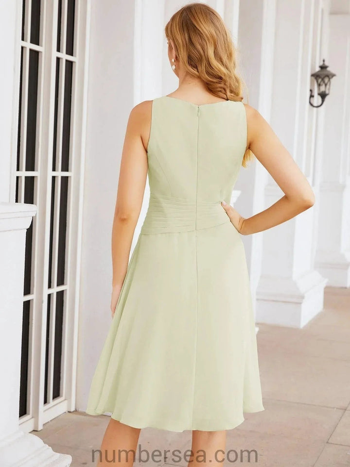 Sunnderly Mother of The Bride Dresses Prom Dress Casual Pleated Dress SY28065 by numbersea