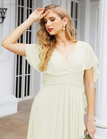 Numbersea Bridesmaid Dresses Backless Formal Prom Gowns for Evening Party Mother of The Bride Dress 28040