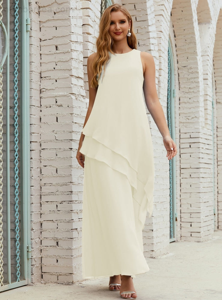 Chiffon Long Plus Size Mother of Bride Dresses Formal Bridesmaid Prom Gown SY28019