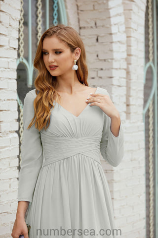 Numbersea Bridesmaid Dress Chiffon Formal Party Dress Evening Dress 28016