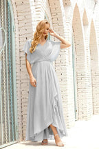 Numbersea Mother of The Bride Dresses Plus Size V-Neck Floor Length Formal Prom Dress for Wedding Guest 28020 by numbersea