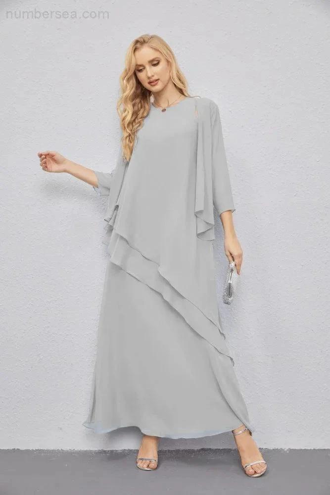 Mother of Bride Dresses with Open Front Lightweight Cardigan Formal Prom Gown 28081 by numbersea