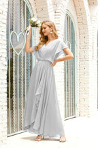 Numbersea Mother of The Bride Dresses Plus Size V-Neck Floor Length Formal Prom Dress for Wedding Guest 28020 by numbersea