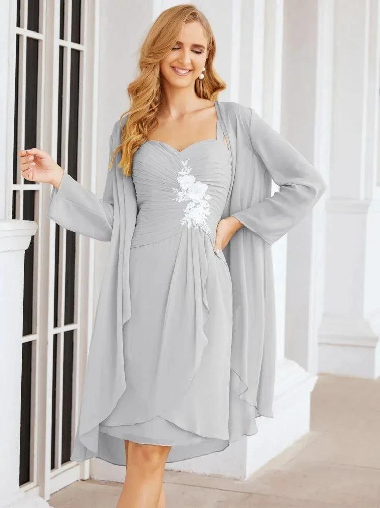 Sunnderly Mother of The Bride Groom Dresses Lace Appliques for Wedding Guest SY28066 by numbersea
