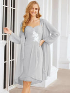 Sunnderly Mother of The Bride Groom Dresses Lace Appliques for Wedding Guest SY28066 by numbersea